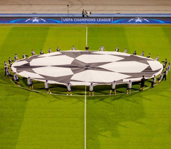 UEFA Center Circle Carriers on the field