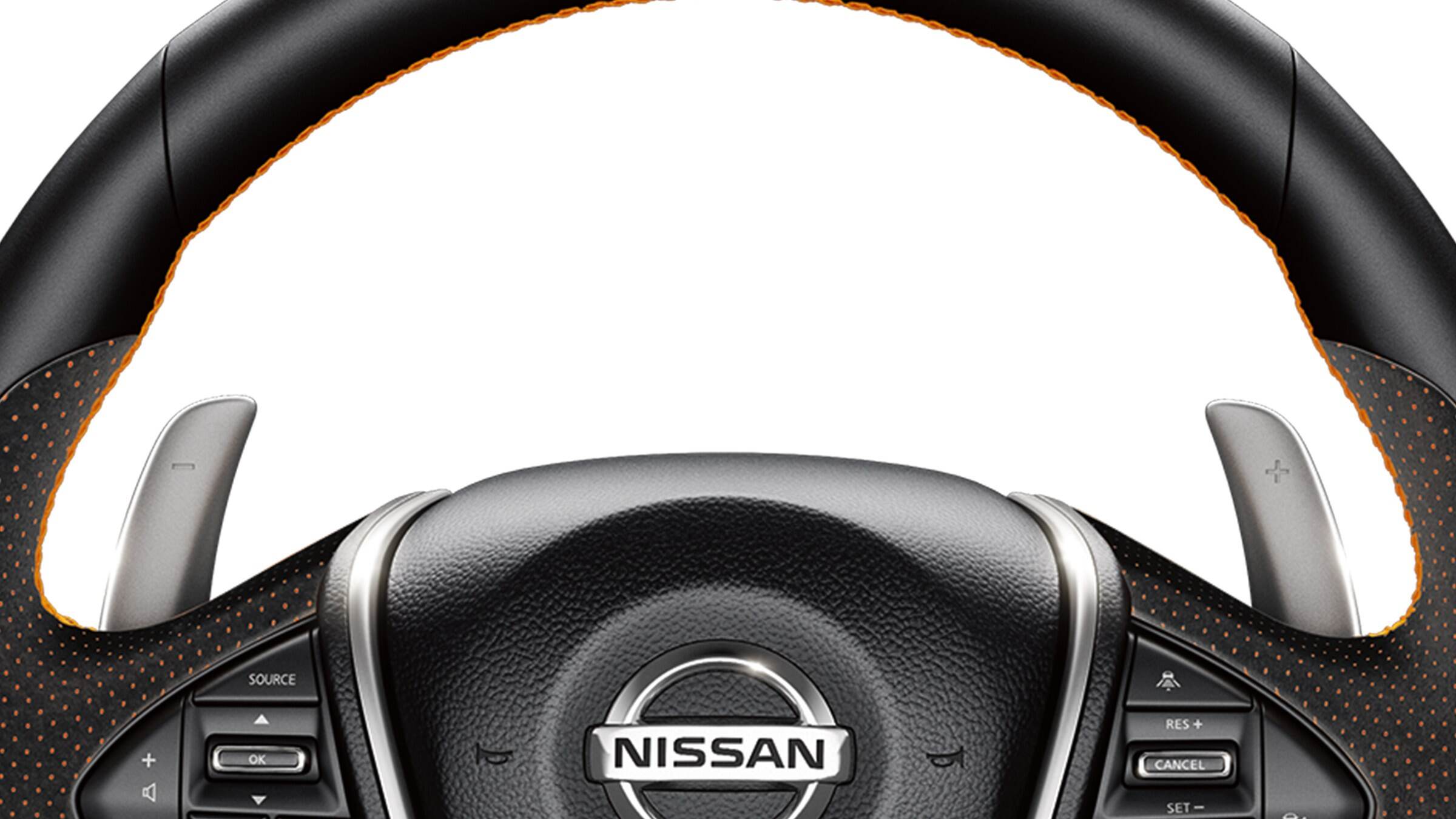 Nissan Maxima column-mounted paddle shifters