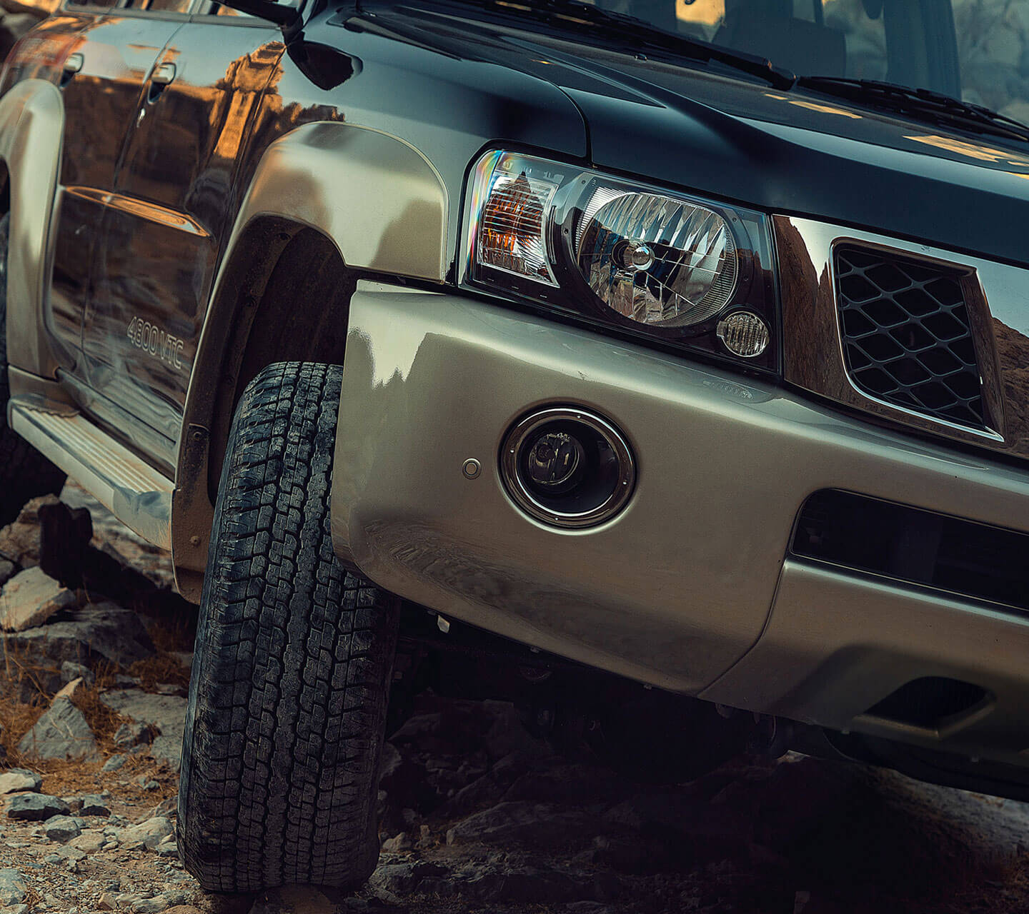 Dominating Front Grille