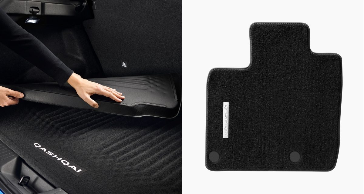 Nouveau Nissan QQ tapis de sol de qualité et bac de coffre réversible
